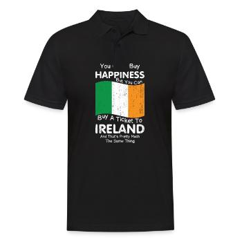 Ireland Irish Irish Flag Irish St Patricks Day - Men's Polo Shirt - black - Front - Kai (181cm)
