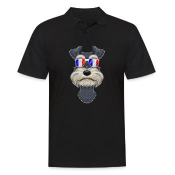 Lunettes de soleil miniatures Schnauzer France I Français - Polo Homme - noir - Devant - Kai (181cm)