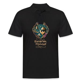 Ramadan Gift Eid Mubarak Islam Allah Muslim - Men's Polo Shirt - black - Front - Kai (181cm)
