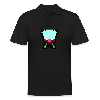 Oktopus - Männer Poloshirt - Schwarz - Vorne - Kai (181cm)