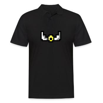 Pixel wings - Männer Poloshirt - Schwarz - Vorne - Kai (181cm)