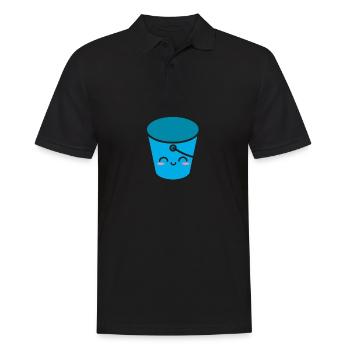 Mignon seau ménage - Polo Homme - noir - Devant - Kai (181cm)