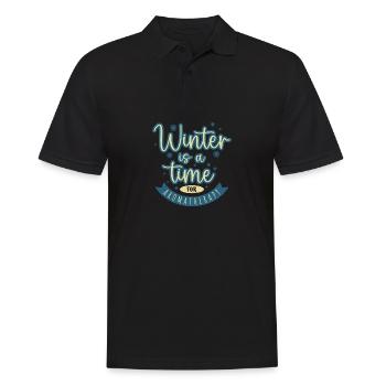 L’hiver est une période pour l’aromathérapie - Polo Homme - noir - Devant - Kai (181cm)