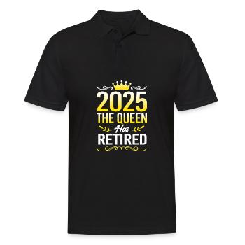 Retirement 2025 Pensioner Pension Pensioner - Men's Polo Shirt - black - Front - Kai (181cm)
