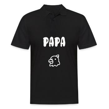 Papa poule - Polo Homme - noir - Devant - Kai (181cm)