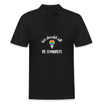 Equality - Men's Polo Shirt - black - Front - Kai (181cm)