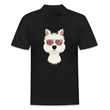 West Highland Terrier UK Lunettes de soleil Deutsch Flag - Polo Homme - noir - Devant - Kai (181cm)