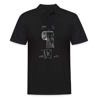 Toillette Paper Patent Rouleau de papier toilette - Polo Homme - noir - Devant - Kai (181cm)