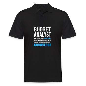 Wir machen Präzision Komiker Geschenk - Männer Poloshirt - Schwarz - Vorne - Kai (181cm)