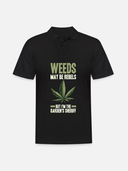 Gartenbau - Männer Poloshirt - Schwarz