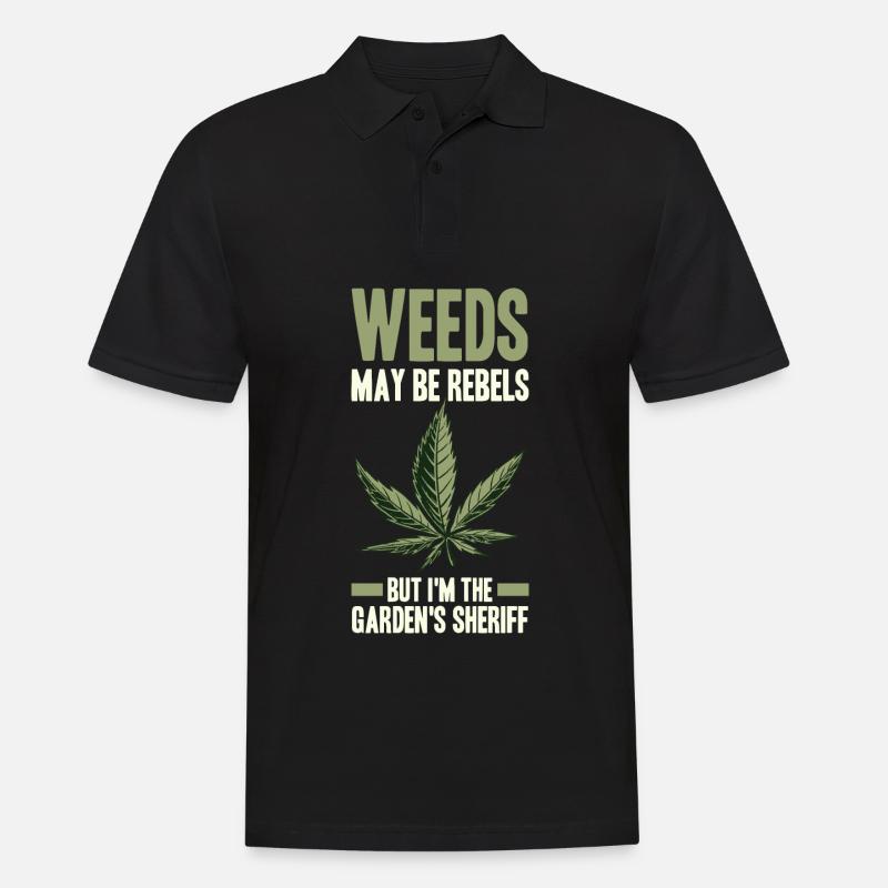 Gartenbau - Männer Poloshirt - Schwarz