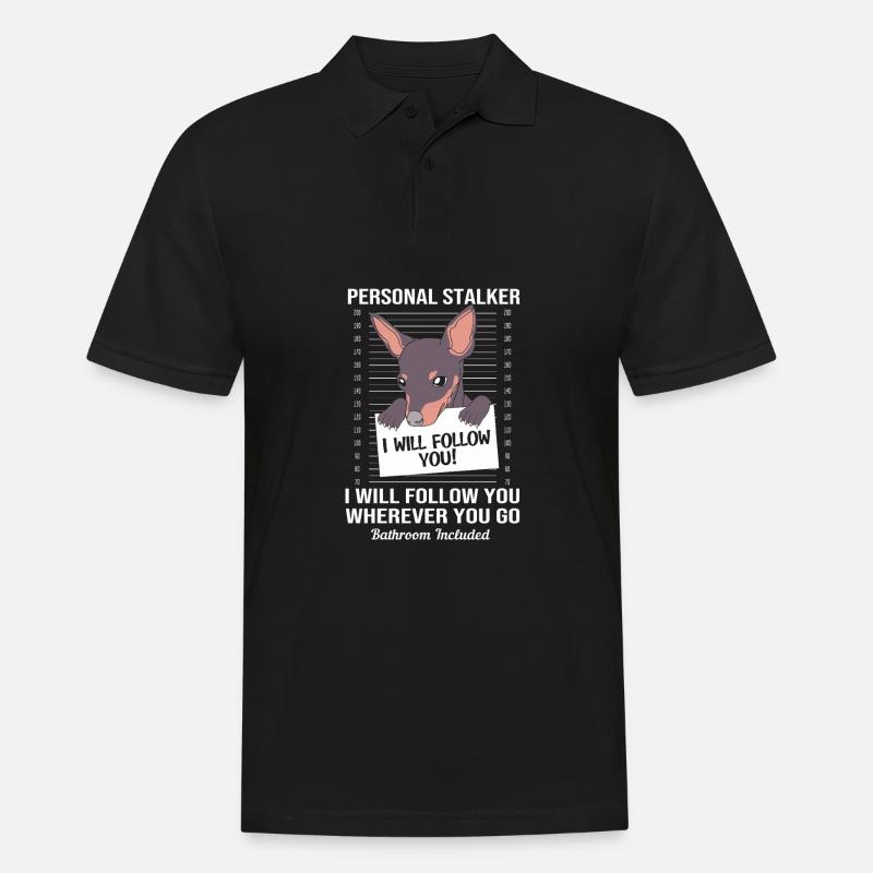 Zwergpinscher - Männer Poloshirt - Schwarz