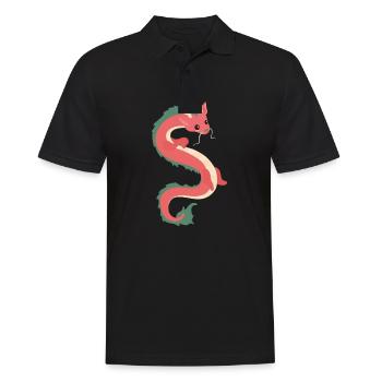 chinese dragon - Men's Polo Shirt - black - Front - Kai (181cm)