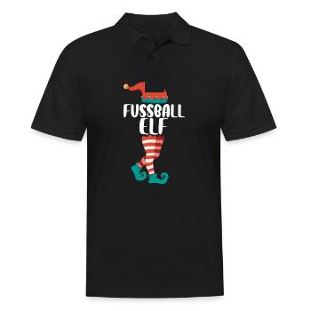 Weihnachts Elf Partnerlook Design Xmas Elfen - Männer Poloshirt - Schwarz - Vorne - Kai (181cm)