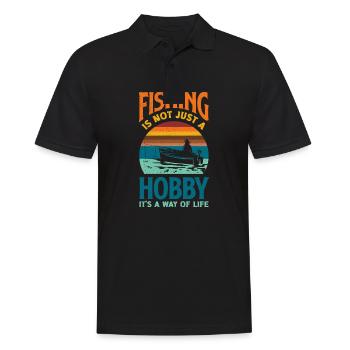 Fishing Is Not Just A Hobby Father's Day Fishing - Männer Poloshirt - Schwarz - Vorne - Kai (181cm)