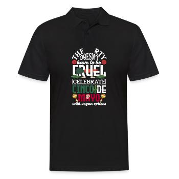 Cinco de Mayo with vegan options - Männer Poloshirt - Schwarz - Vorne - Kai (181cm)