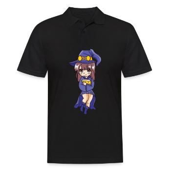 Witch - Men's Polo Shirt - black - Front - Kai (181cm)