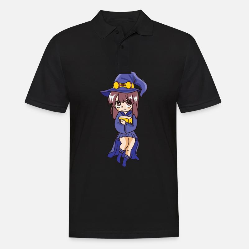 Hexe - Männer Poloshirt - Schwarz