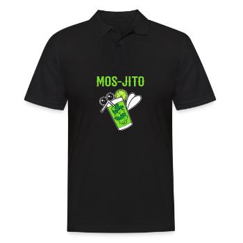Mos-Jito Komiker Geschenk - Männer Poloshirt - Schwarz - Vorne - Kai (181cm)