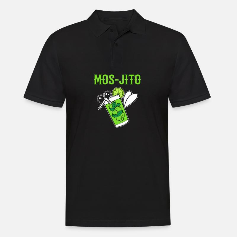Mos-Jito Komiker Geschenk - Männer Poloshirt - Schwarz