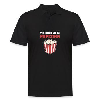 Moi à Popcorn Moviegoers Poison - Polo Homme - noir - Devant - Kai (181cm)