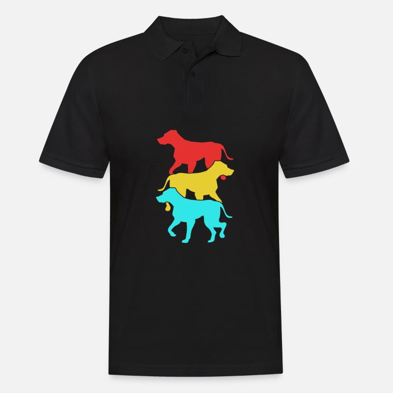 Rhodesian Ridgeback - Männer Poloshirt - Schwarz