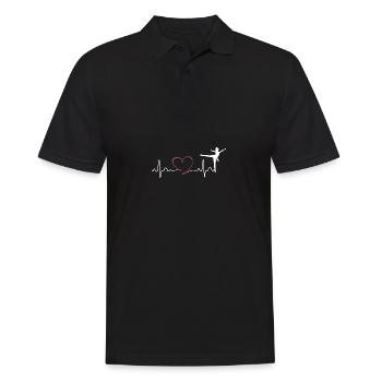 Ballet Dancer Gift Ballerina Ballet Outfit - Men's Polo Shirt - black - Front - Kai (181cm)