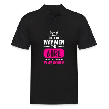 Pétanque Pétanque Pétanque Pétanque Femmes Femmes Filles - Polo Homme - noir - Devant - Kai (181cm)