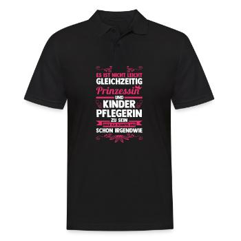 Erzieherin Kindergärtnerin Kinderpflegerin - Männer Poloshirt - Schwarz - Vorne - Kai (181cm)