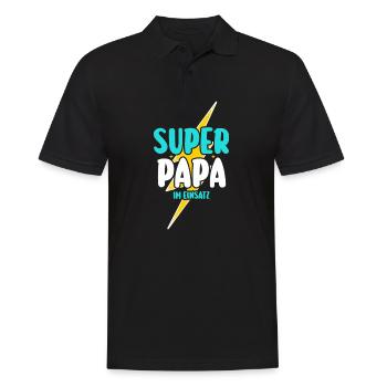Dad Father's Day Dad - Men's Polo Shirt - black - Front - Kai (181cm)