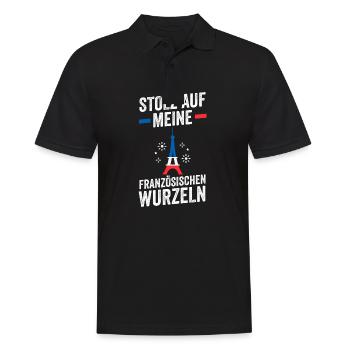 French French France - Men's Polo Shirt - black - Front - Kai (181cm)