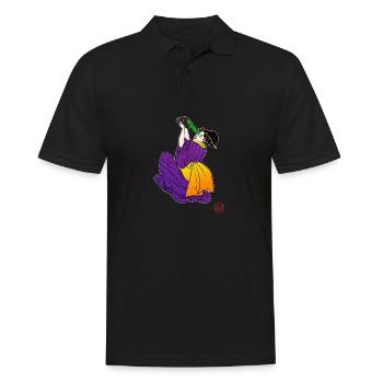 Bijinga - Soul in the VR headset - Men's Polo Shirt - black - Front - Kai (181cm)
