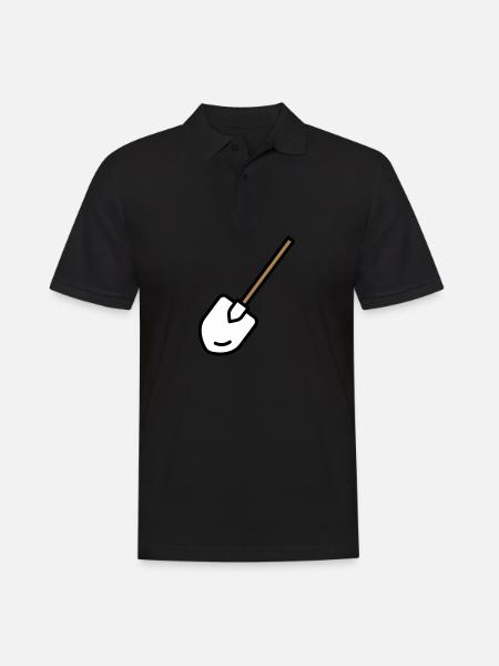 Shovel Tool Gardening - Men's Polo Shirt - black