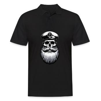 Capitaine Hambourg St Pauli Crâne de la ville hanséatique - Polo Homme - noir - Devant - Kai (181cm)