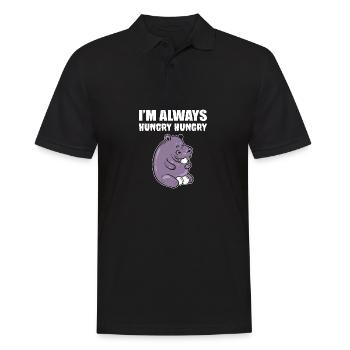 J’ai toujours faim de poison gourmand - Polo Homme - noir - Devant - Kai (181cm)