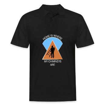 Schornsteinfeger Schlotfeger - Männer Poloshirt - Schwarz - Vorne - Kai (181cm)
