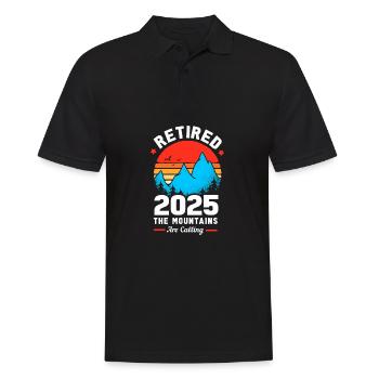 Retirement 2025 Pensioner Pension Pensioner - Men's Polo Shirt - black - Front - Kai (181cm)
