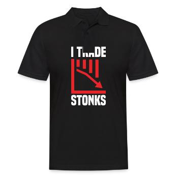 Trade Stonks Trading Day Investor Day - Men's Polo Shirt - black - Front - Kai (181cm)