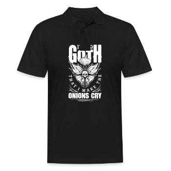 I'm So Goth That I Make The Onions Cry Dark Gothic - Männer Poloshirt - Schwarz - Vorne - Kai (181cm)
