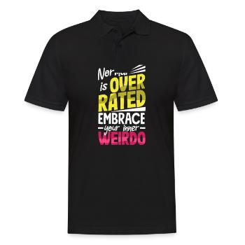 Normal is overrated. Embrace your inner weirdo - Men's Polo Shirt - black - Front - Kai (181cm)