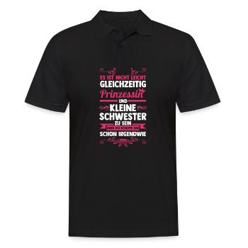 Geschwister Schwestern Schwester - Männer Poloshirt - Schwarz - Vorne - Kai (181cm)