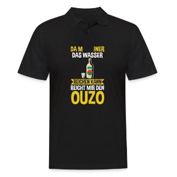 Da mir keiner das Wasser reichen kann reicht mir e - Männer Poloshirt - Schwarz - Vorne - Kai (181cm)