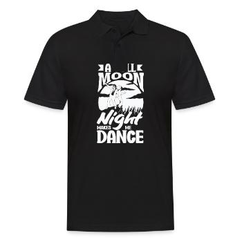 Moonlit Night Dancer's - Men's Polo Shirt - black - Front - Kai (181cm)