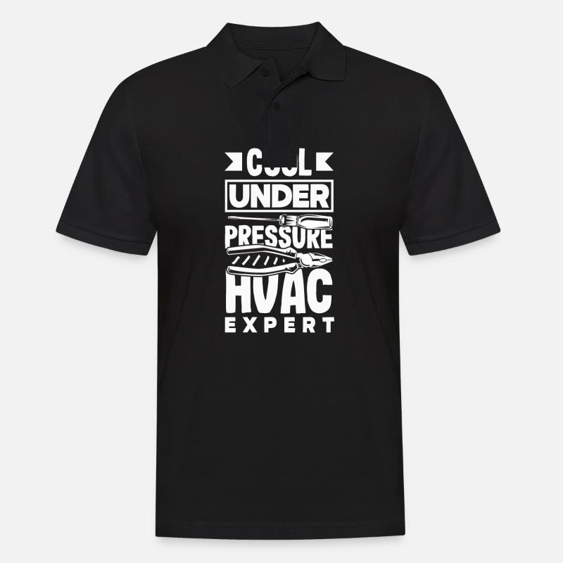 HVAC Expert Technician - Männer Poloshirt - Schwarz
