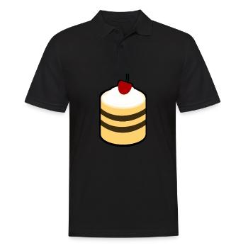 Gâteau aux cerises - Polo Homme - noir - Devant - Kai (181cm)