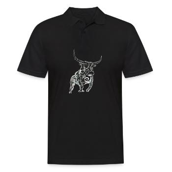 Bulle - Männer Poloshirt - Schwarz - Vorne - Kai (181cm)
