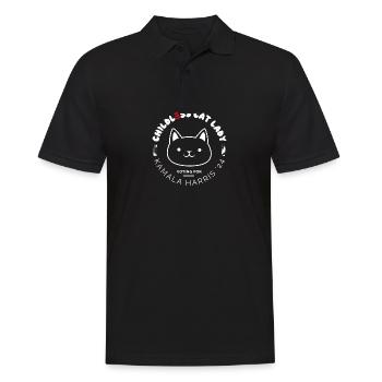 Childless Cat Lady Social Club - Men's Polo Shirt - black - Front - Kai (181cm)
