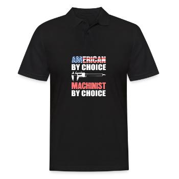 Machinist of choice Mechanic Gift - Men's Polo Shirt - black - Front - Kai (181cm)