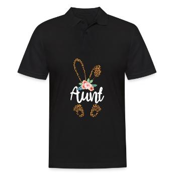 Tante Amoureux des animaux Femmes Mignon Jour de Pâques - Polo Homme - noir - Devant - Kai (181cm)