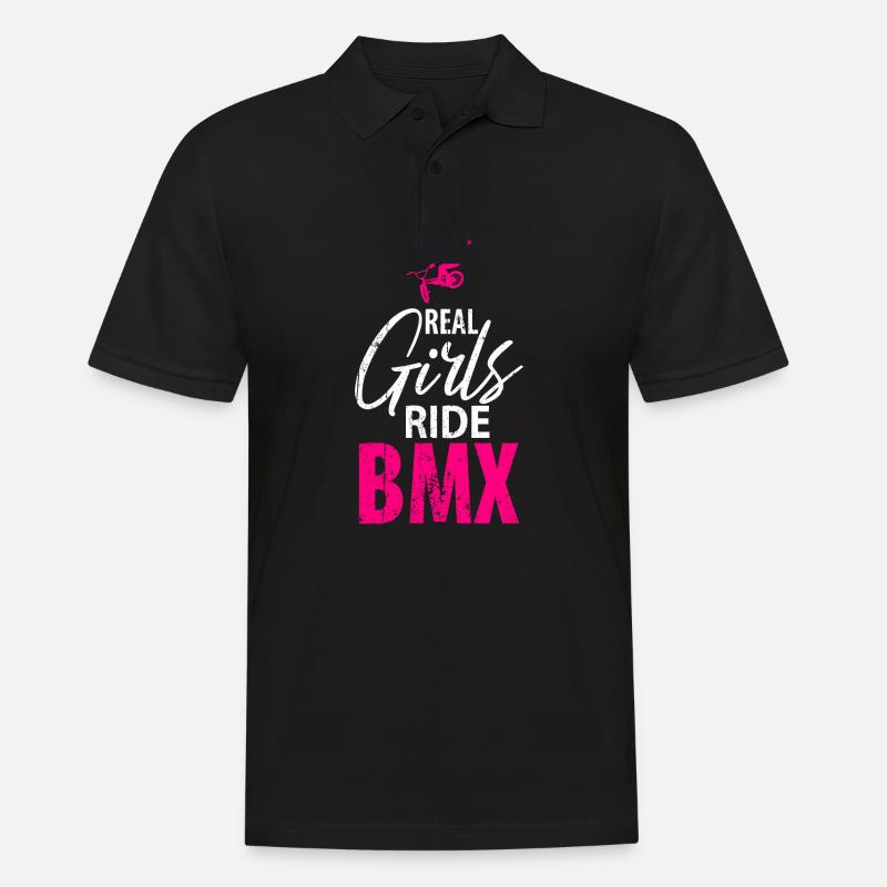 BMX - Männer Poloshirt - Schwarz